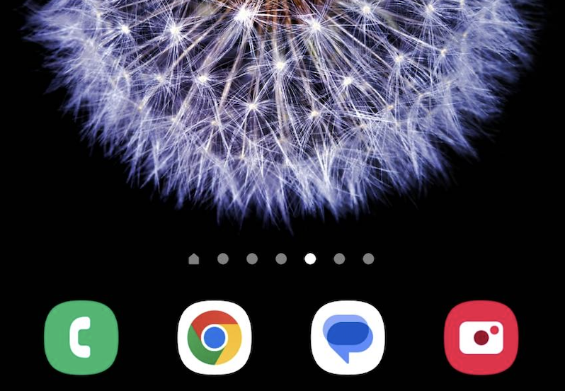 Main icons on Androidās hotseat